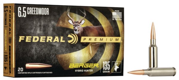 Federal Berger Hybrid Hunter 6.5 Creedmoor 135 Gr 20 Rds