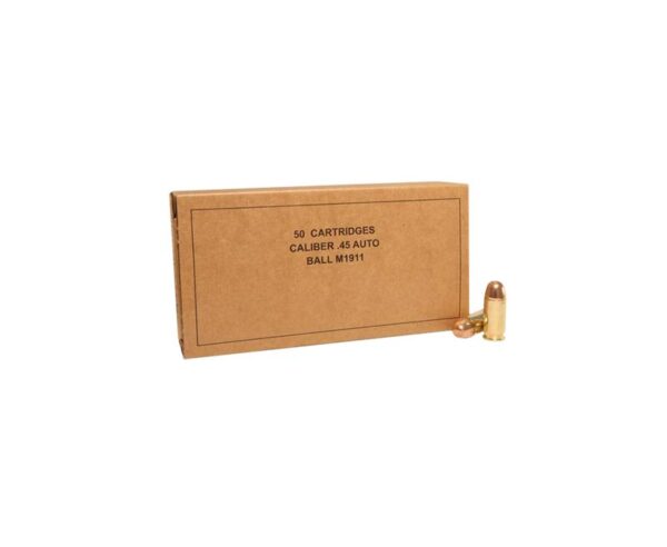 Winchester Military Service Grade .45acp canada 230GR FMJ 50Rds